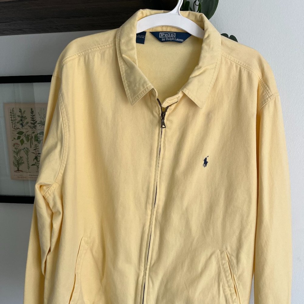 Yellow Polo By Ralph Lauren Jacket, 100% Cotton, Size XL